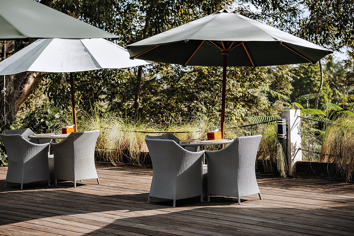 The restaurant terrace
